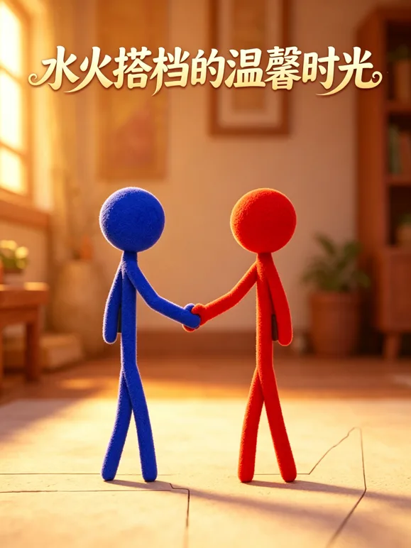 水火搭档的温馨时光